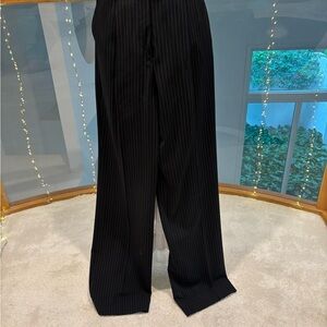 Black and white te striped long dress pants from Escada size 8/38